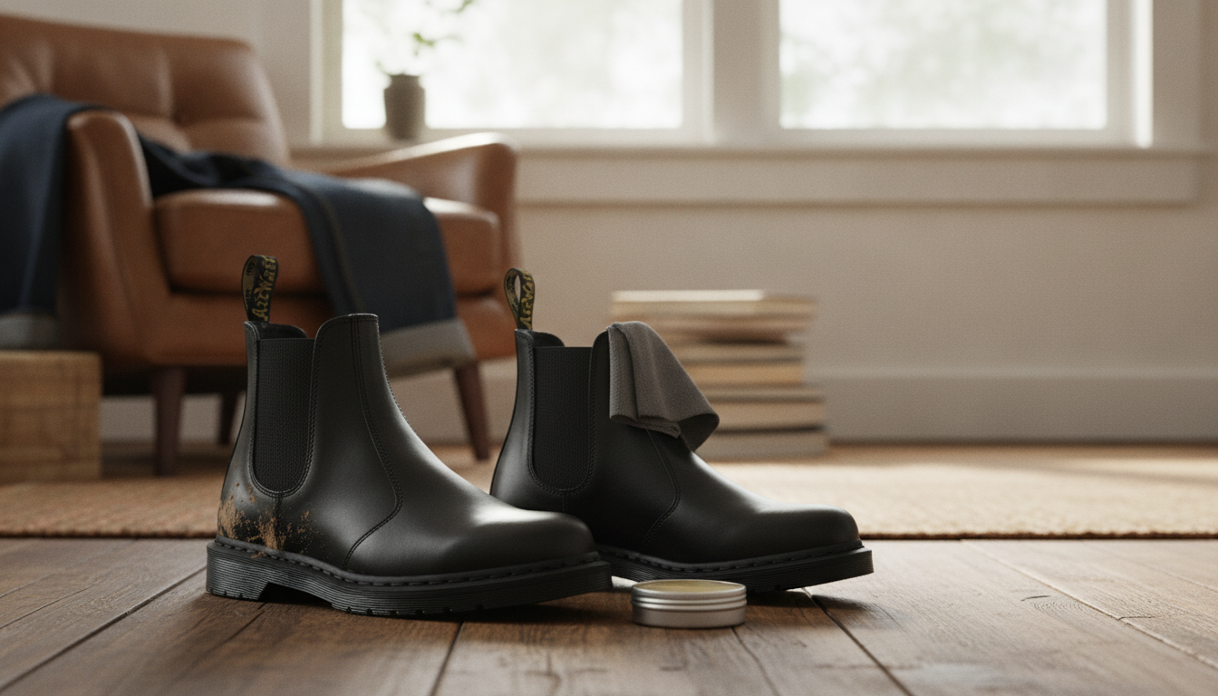 Dr. Martens Men’s Black Leather Boots: Fit & Care